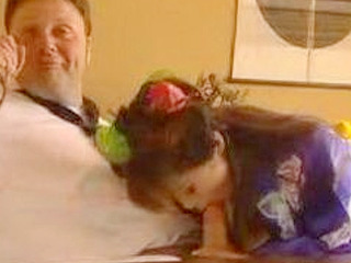 Japanese Pornstar Sucks on Huge British Cock and Gets Worshipped